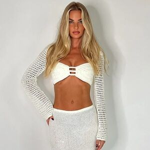 Tiger Mist Macauley Top in white